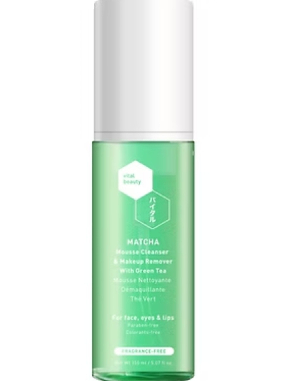 Vital Beauty Matcha Mousse Cleanser & Makeup Remover